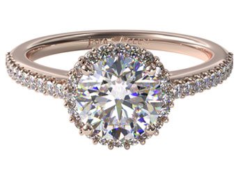 Halo engagement rings