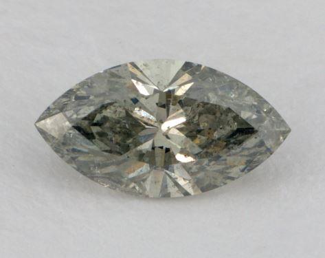  1.73 Carat Green I1  marquise diamond