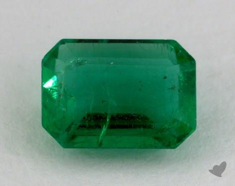 1.40 carat Emerald Natural Green Emerald 2mm Knife Edge Solitaire Engagement Ring