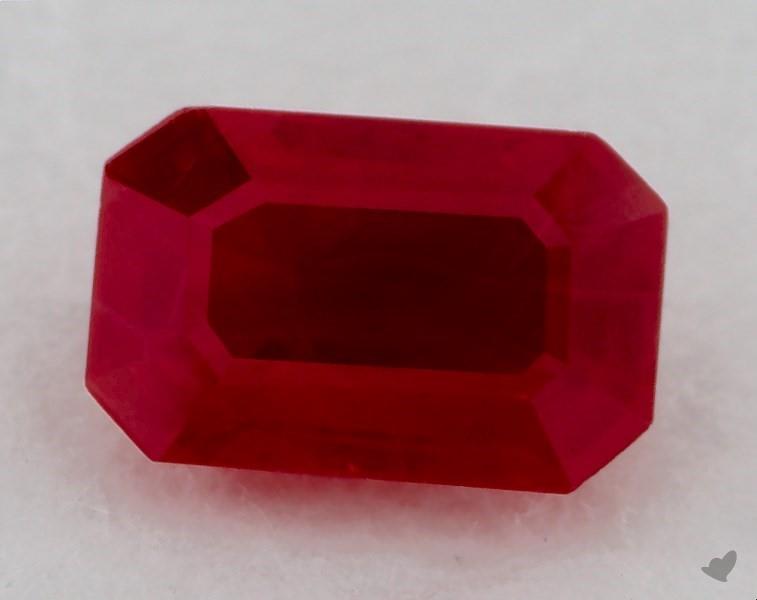 gemstones, red ruby, 0.75 carat emerald sku 19612