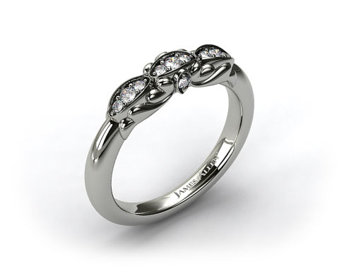 Pave Teardrop Wedding Band  Platinum  James Allen  14790P