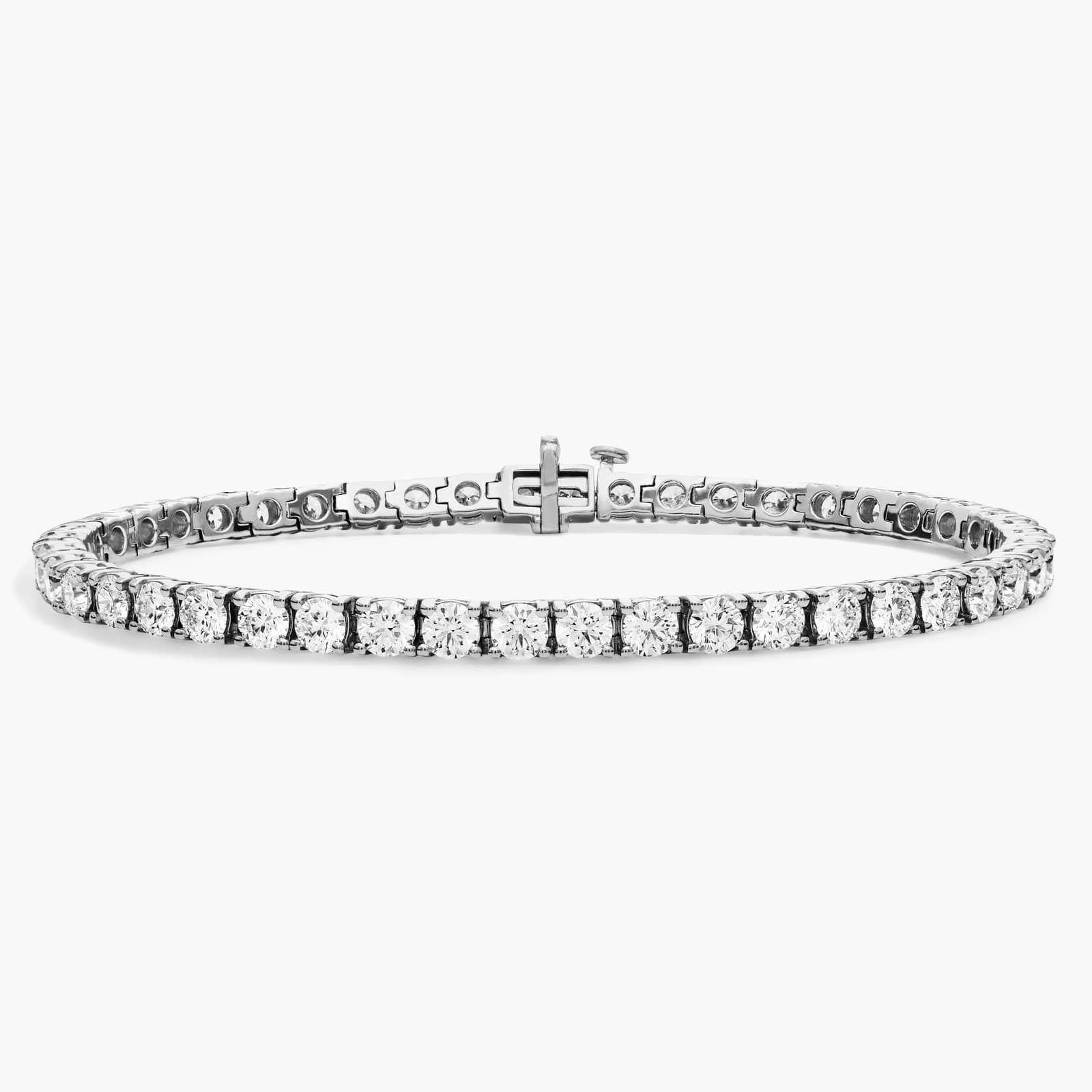 Blue Nile Signature Ideal Cut Diamond Tennis Bracelet In Platinum (7 ct. tw.)