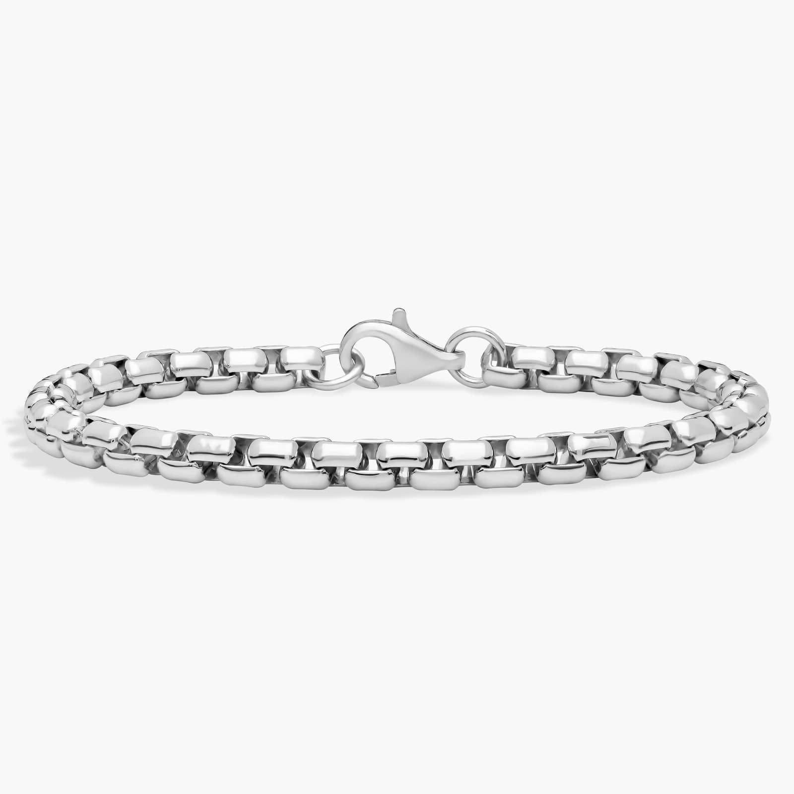 7.5" Rounded Venetian Bracelet In Sterling Silver (5.4 mm)