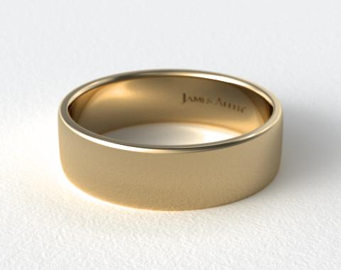ring 18k slightly comfort flat yellow gold