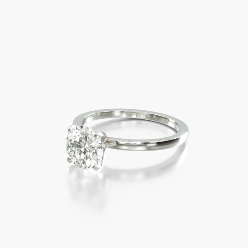 Marquise Solitaire 1.11 CT Engagement Ring in 14K White Gold