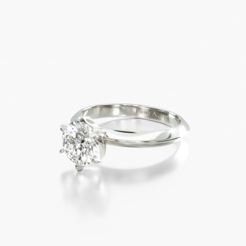 Marquise Solitaire 1.5 CT Engagement Ring in 14K White Gold