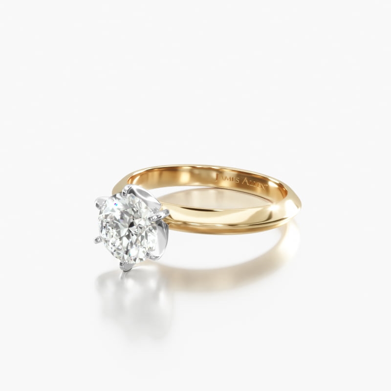 Marquise Solitaire 1.2 CT Engagement Ring in 14K Yellow Gold