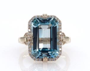 Image result for james allen  BLUE TOPAZ AND DIAMOND RING BY EFFY