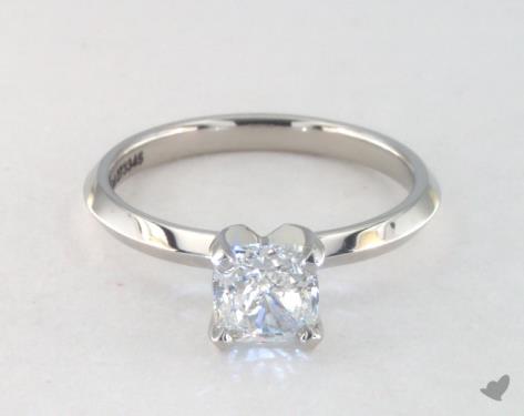 1 01 Carat Cushion Cut Solitaire Engagement Ring In Platinum 1685220