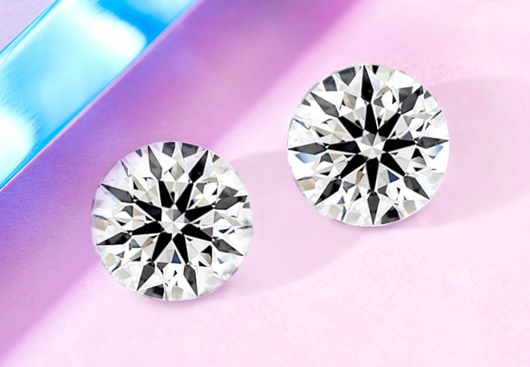 True Hearts lab-created diamonds in round cut True Hearts lab-created diamonds in round cut