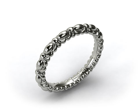 crescent wedding band