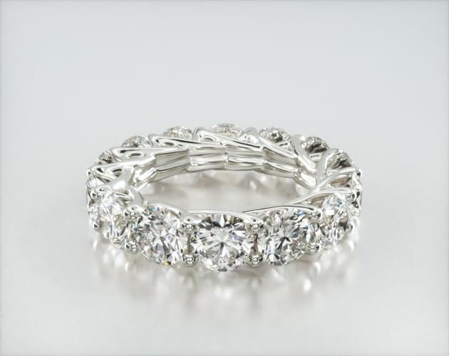wedding rings, womens eternity, platinum trellis lab created diamond eternity ring 6 ctw f g vs2