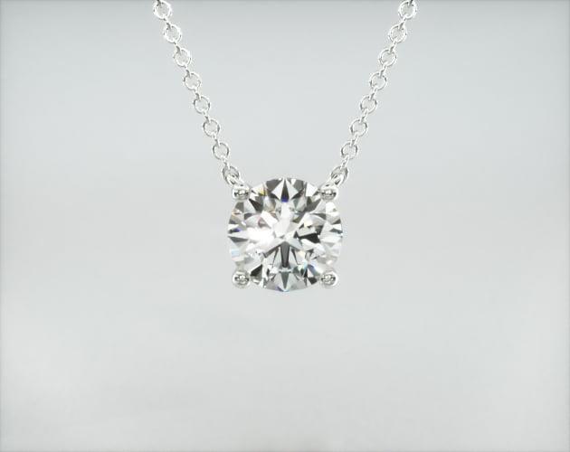 Lab created diamond pendant
