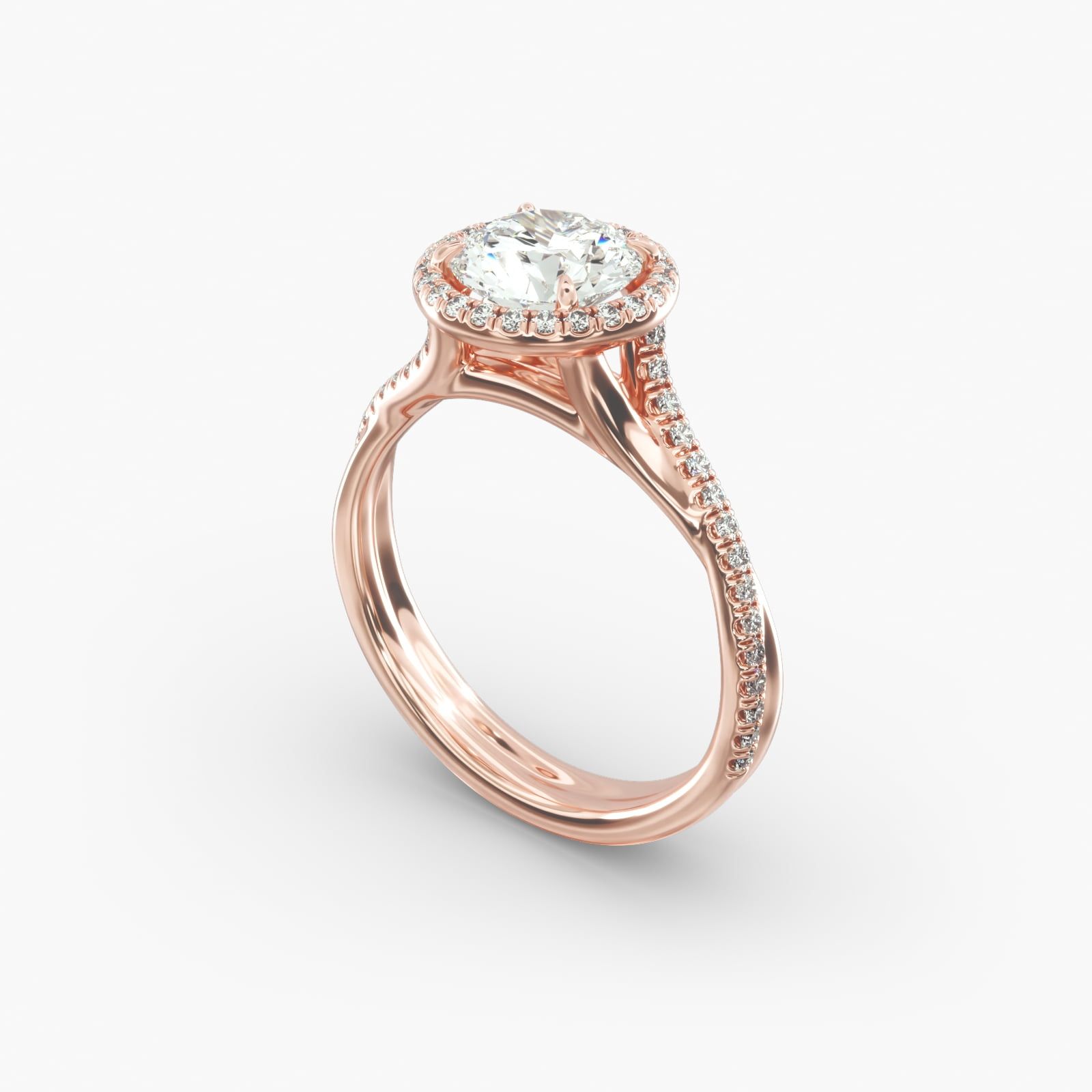 Rose gold shank discount