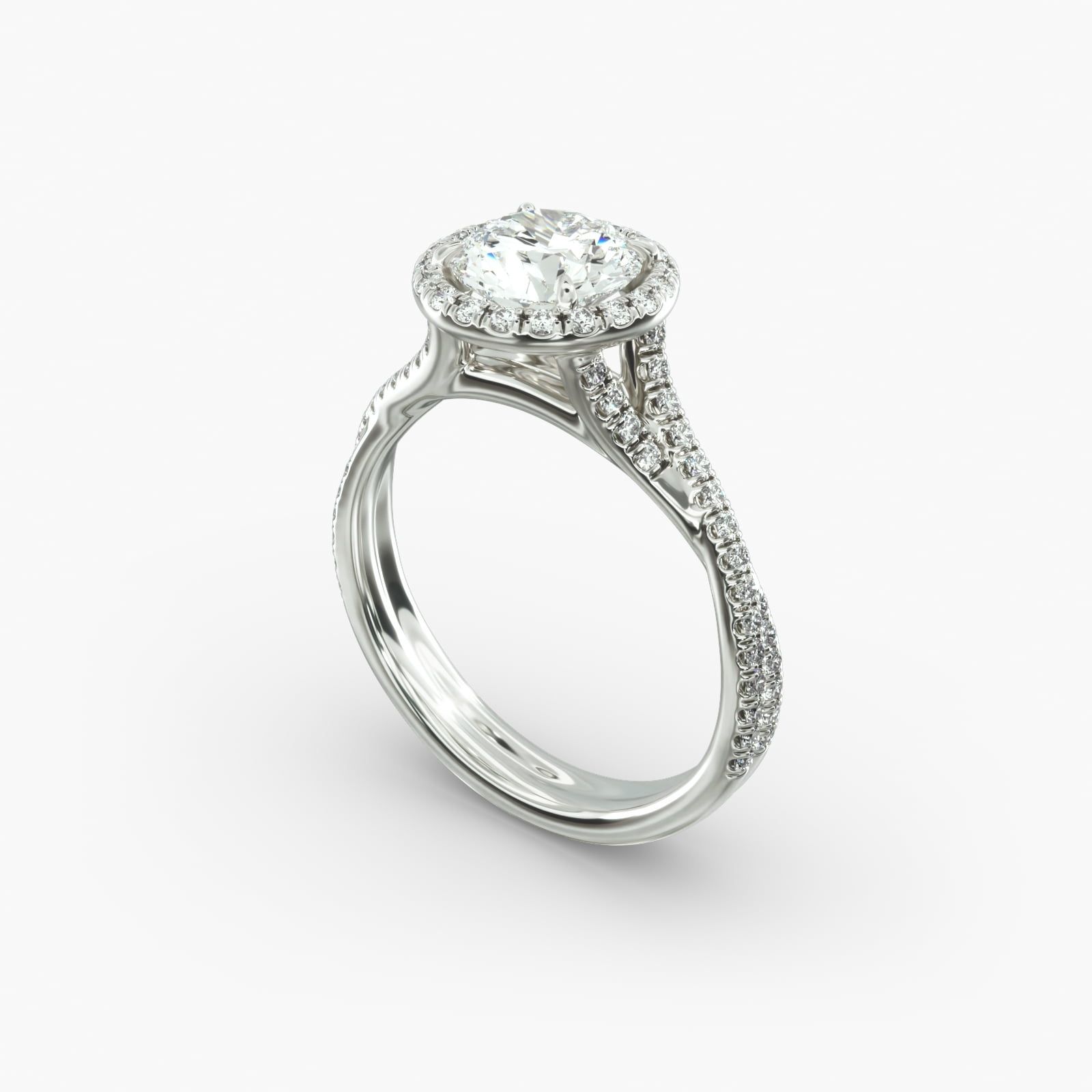 James allen twisted pave engagement ring online