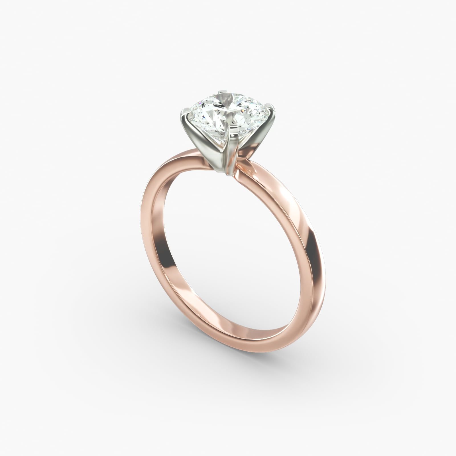 Rose gold solitaire setting hotsell