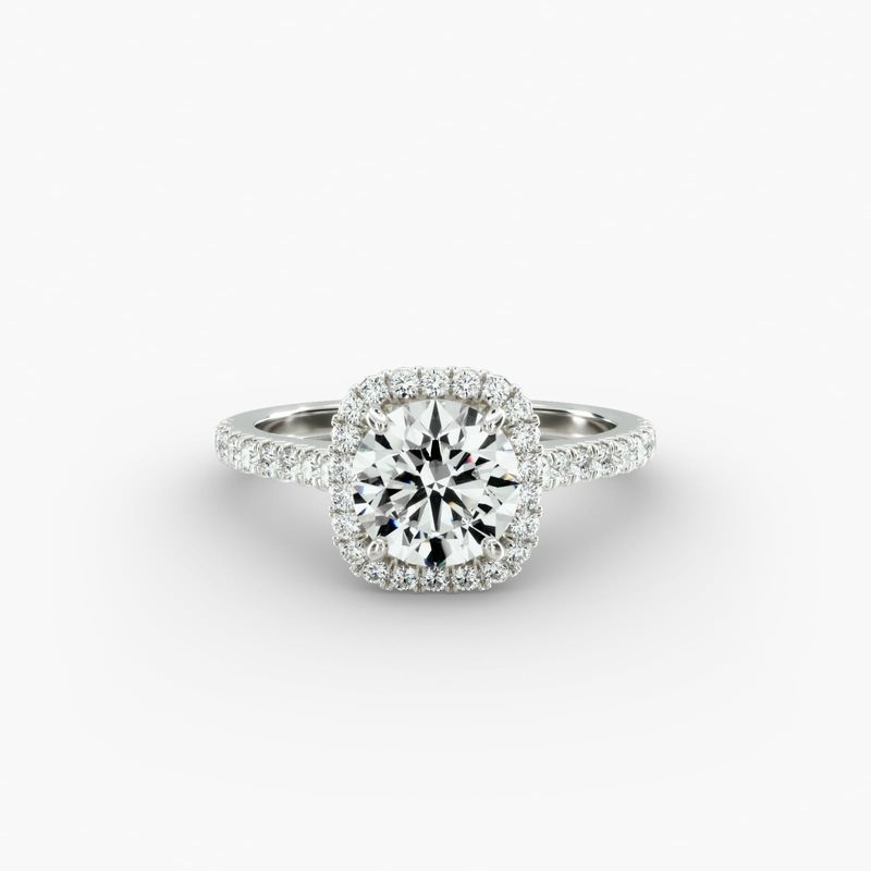 James allen oval halo engagement ring top