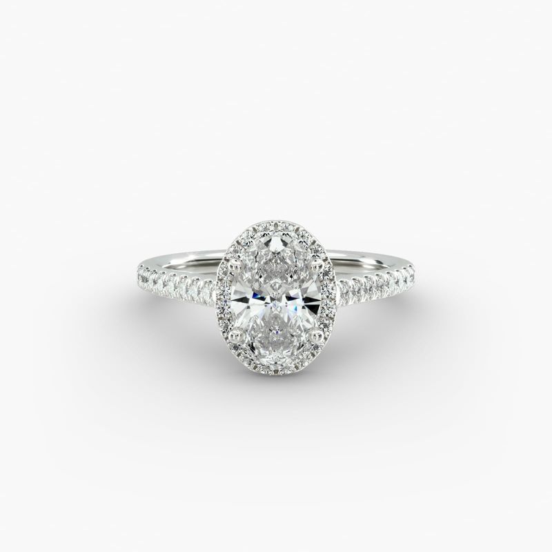 James allen oval halo engagement ring hot sale