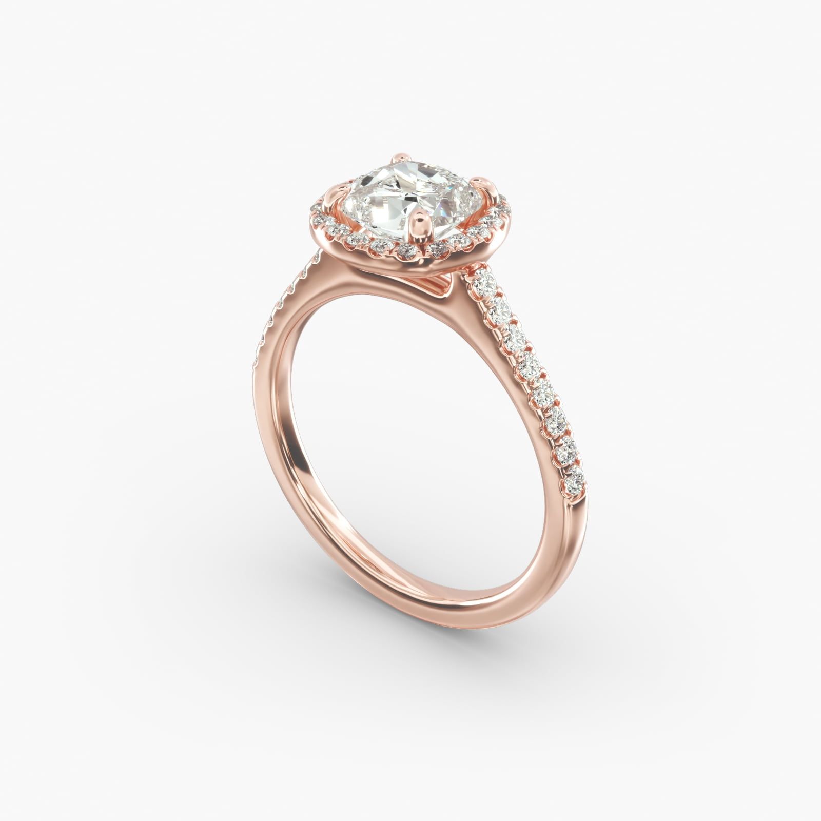 Rose gold engagement rings james allen on sale