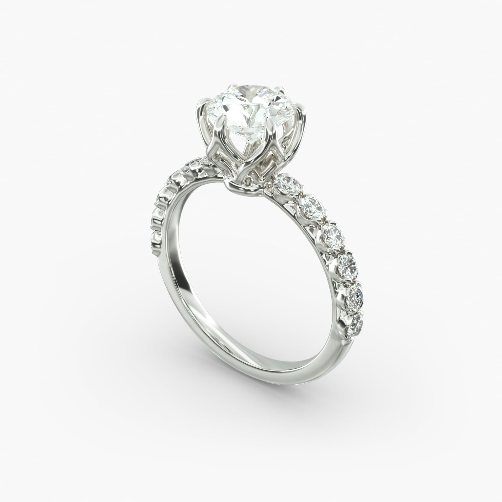 Scalloped pave setting discount