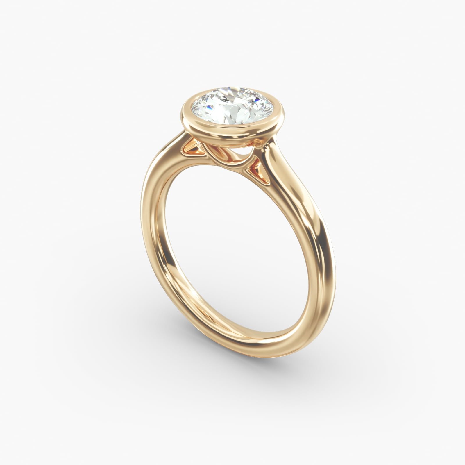 Gold bezel setting sale