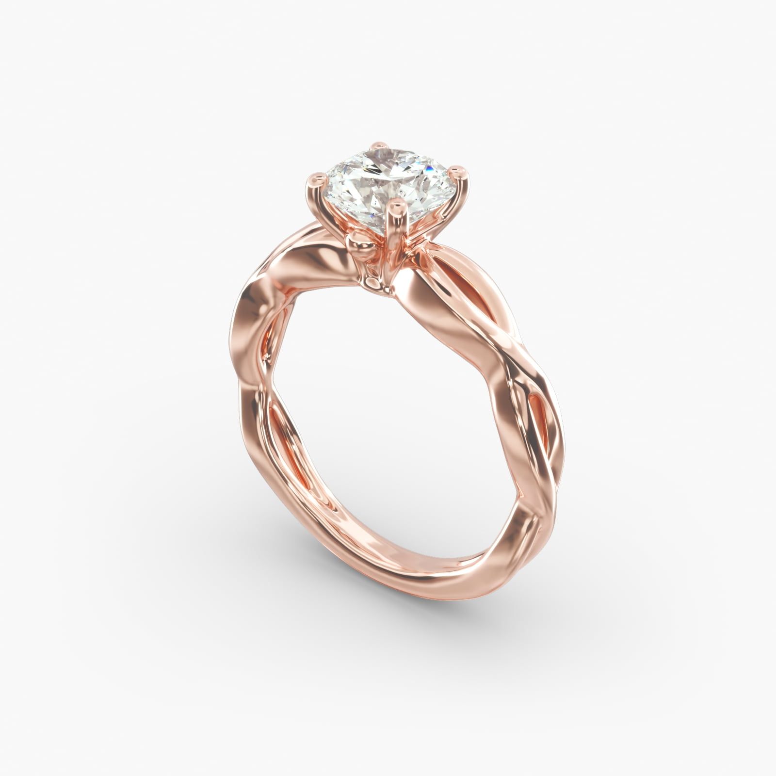 Solitaire infinity engagement ring clearance