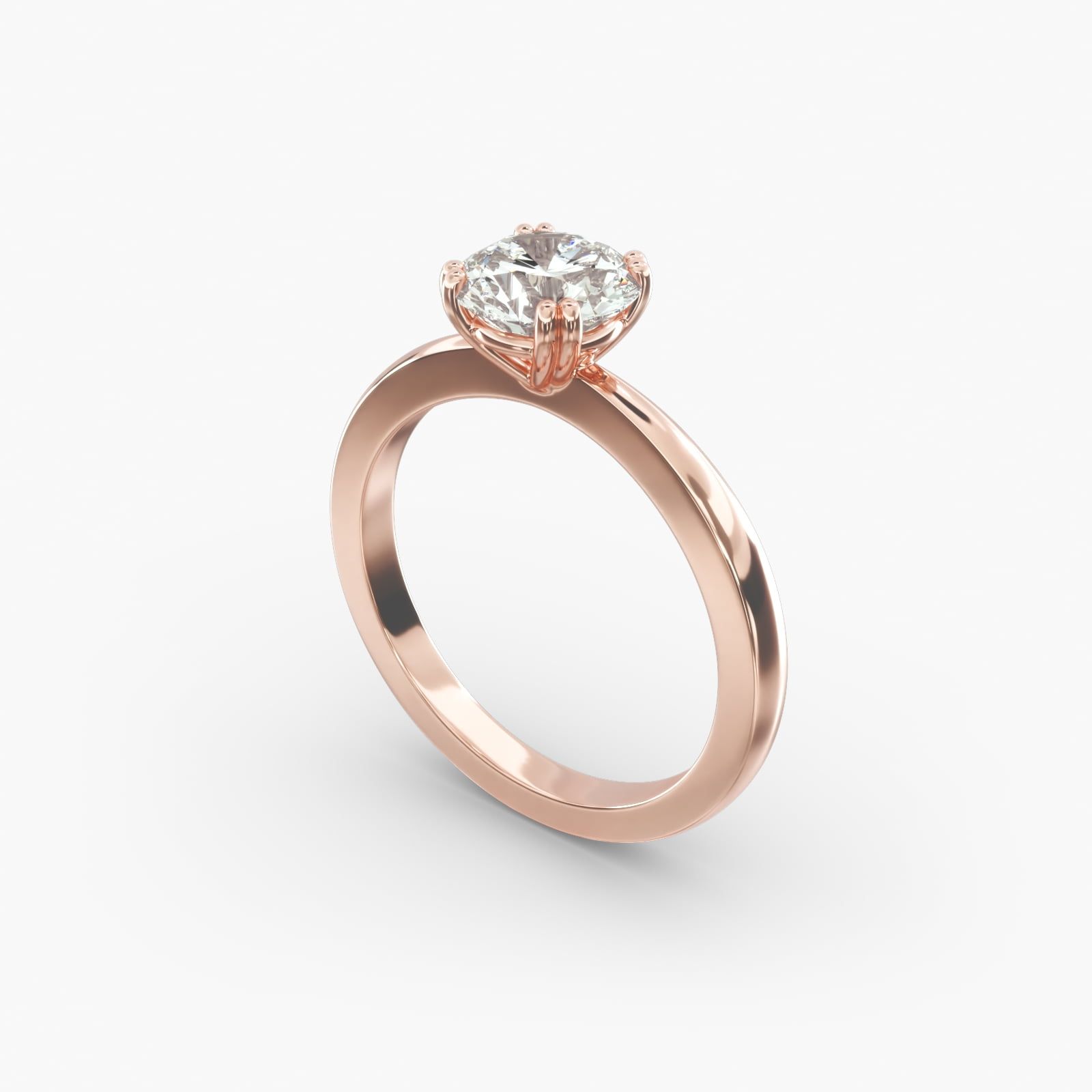 Rose gold split ring sale