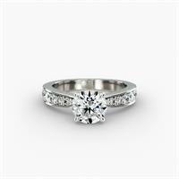 14K White Gold Perfect Pavé Engagement Ring