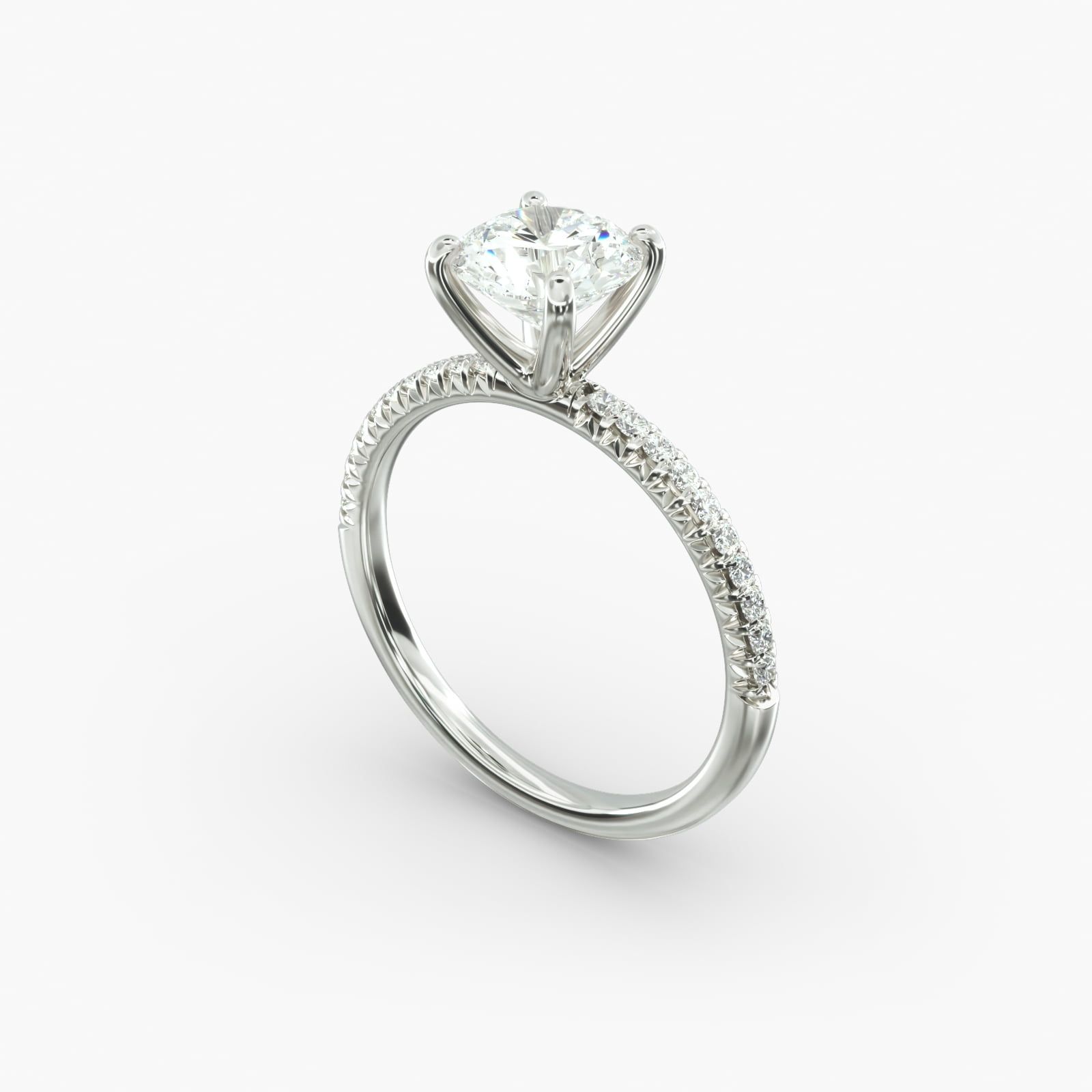 Petite pave wedding band sales
