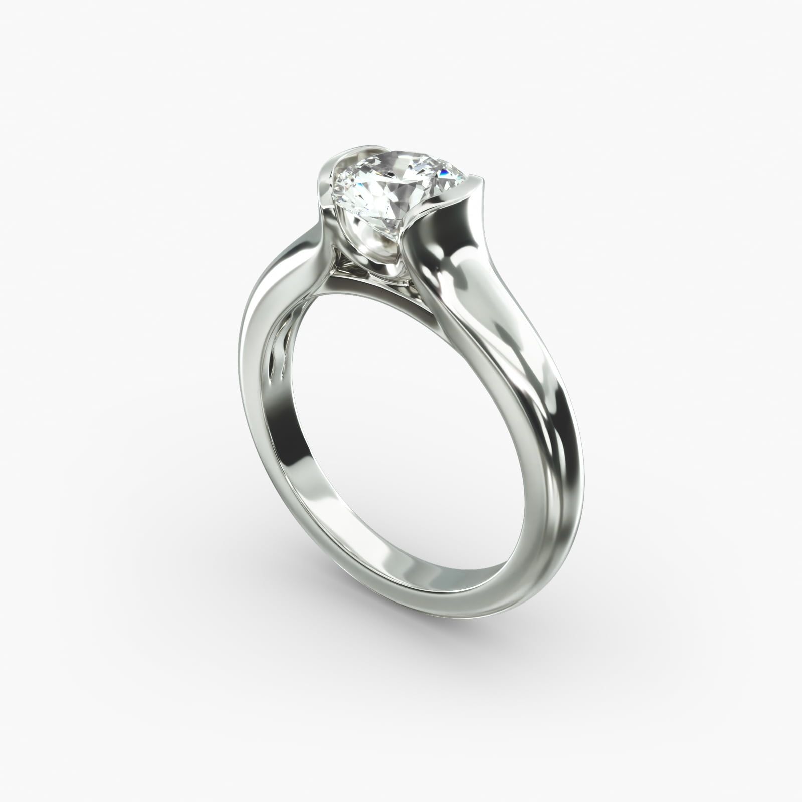 James allen 14k white gold top