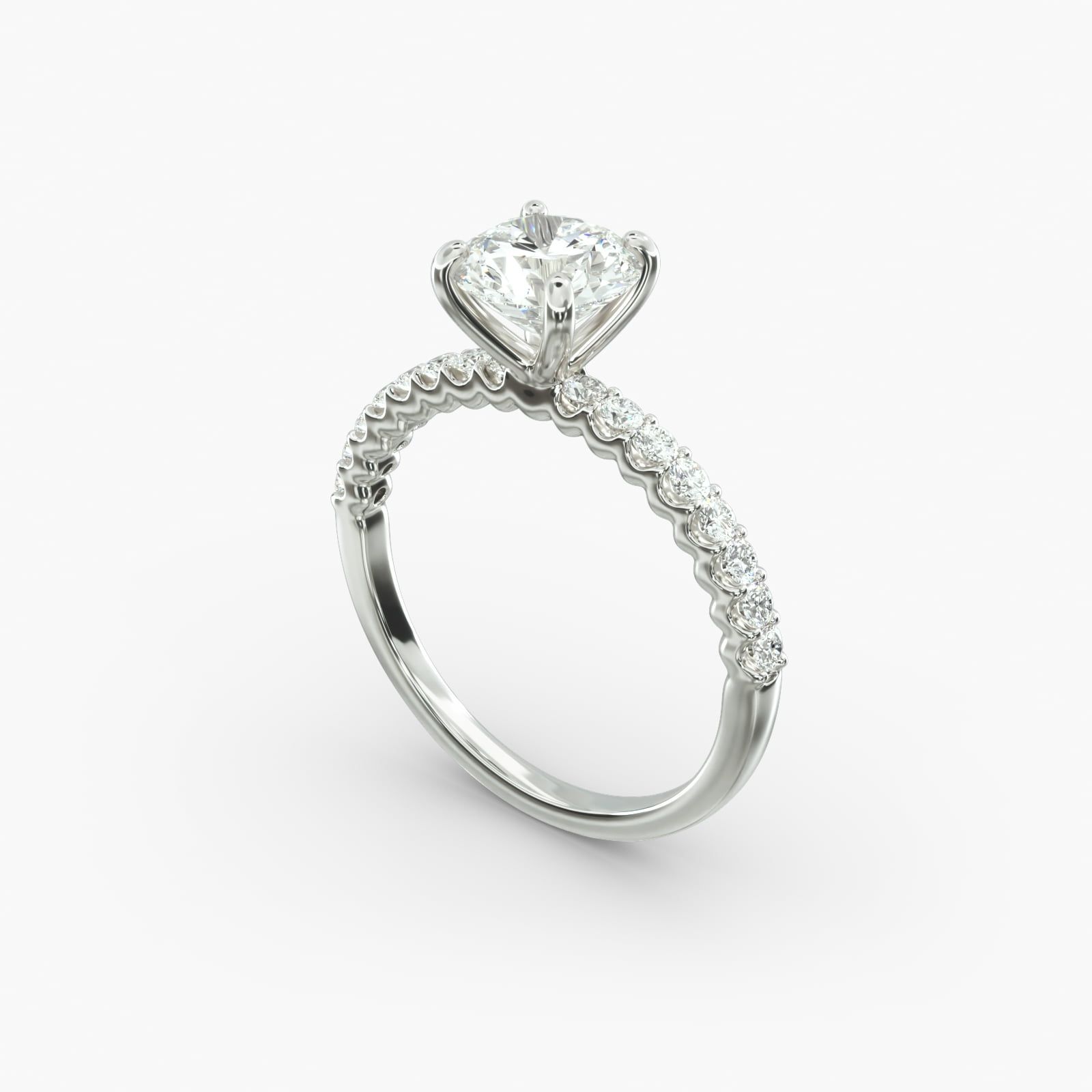 Petite shared prong diamond ring shop