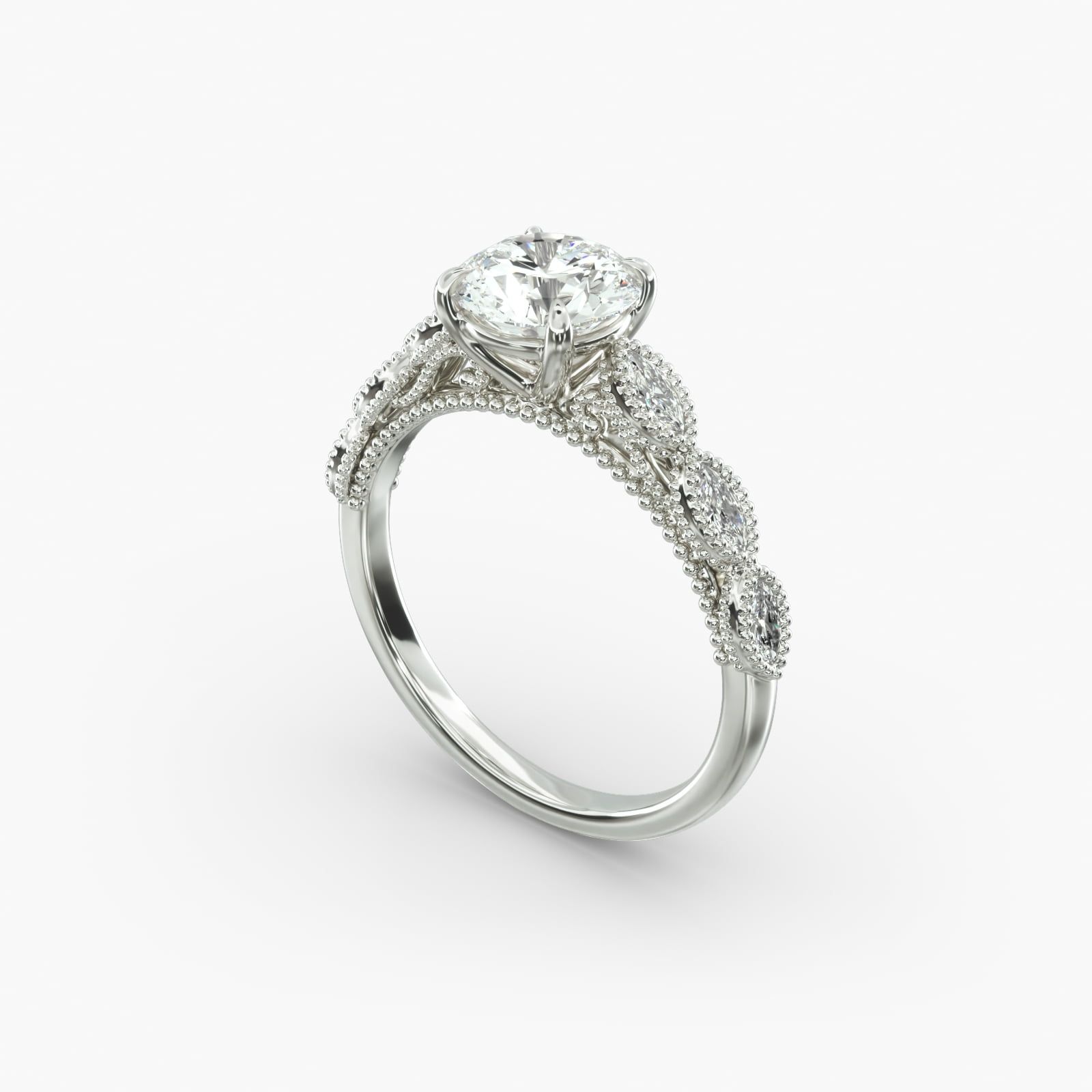 Milgrain marquise engagement ring best sale