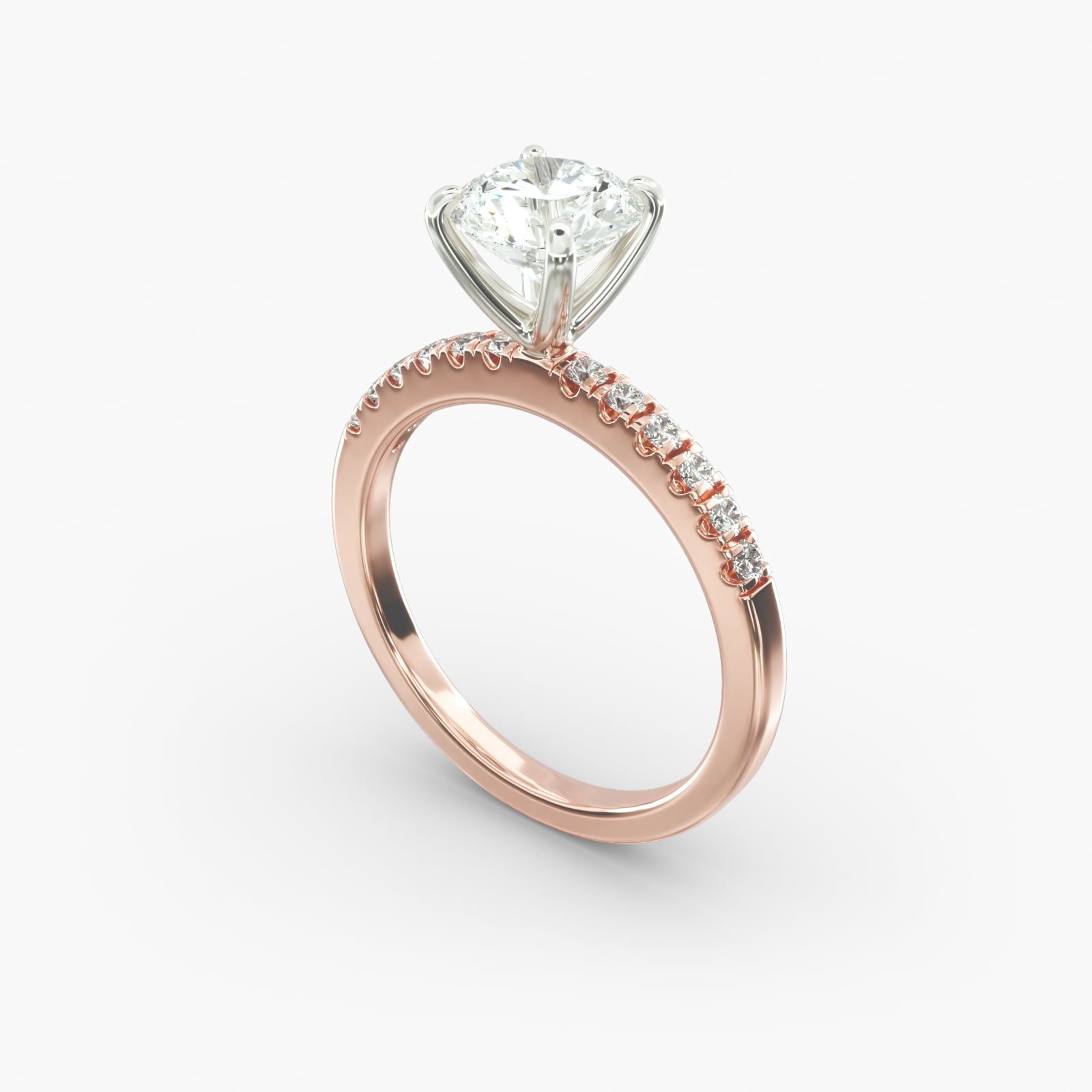 Micropave diamond engagement ring shop
