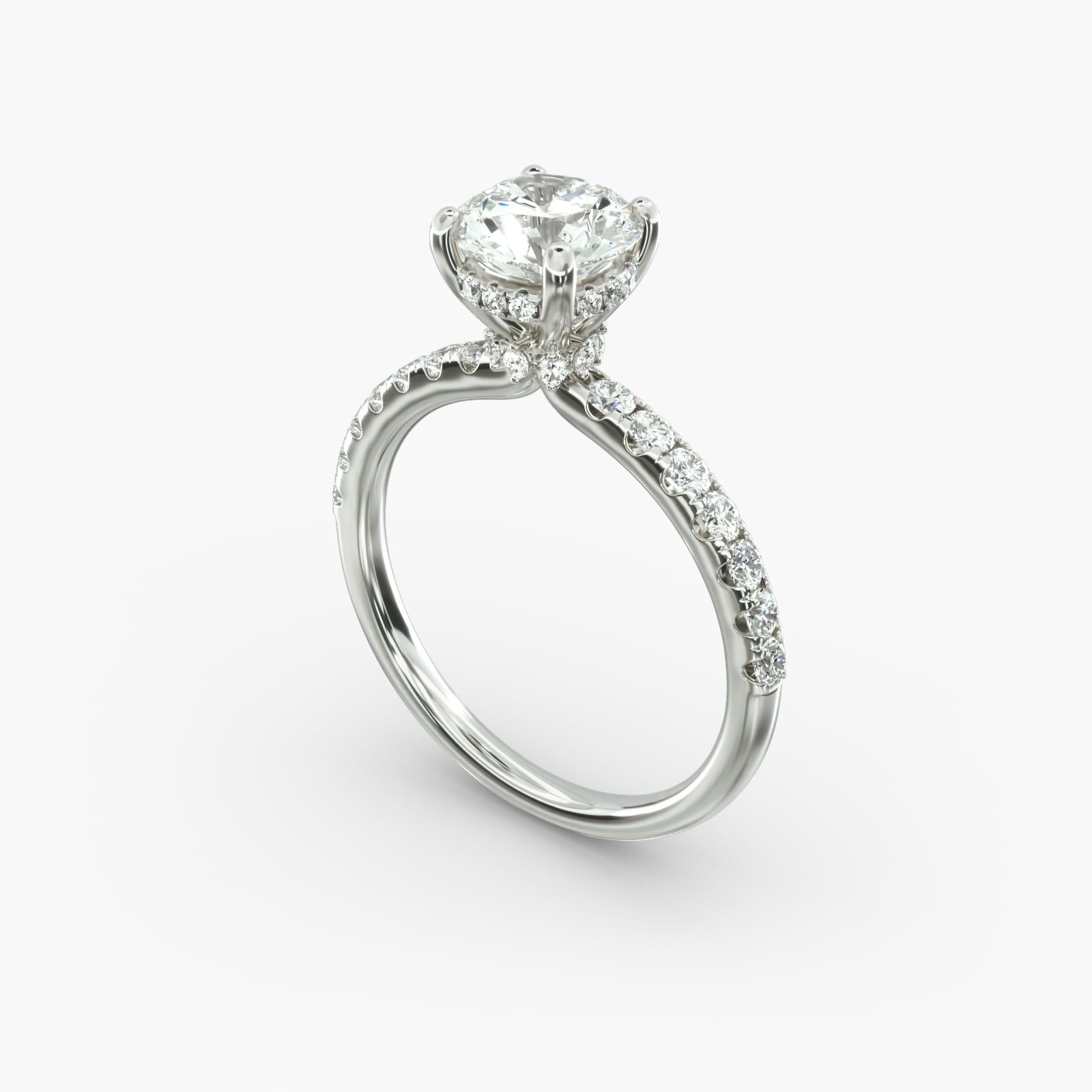 Pave halo setting sale