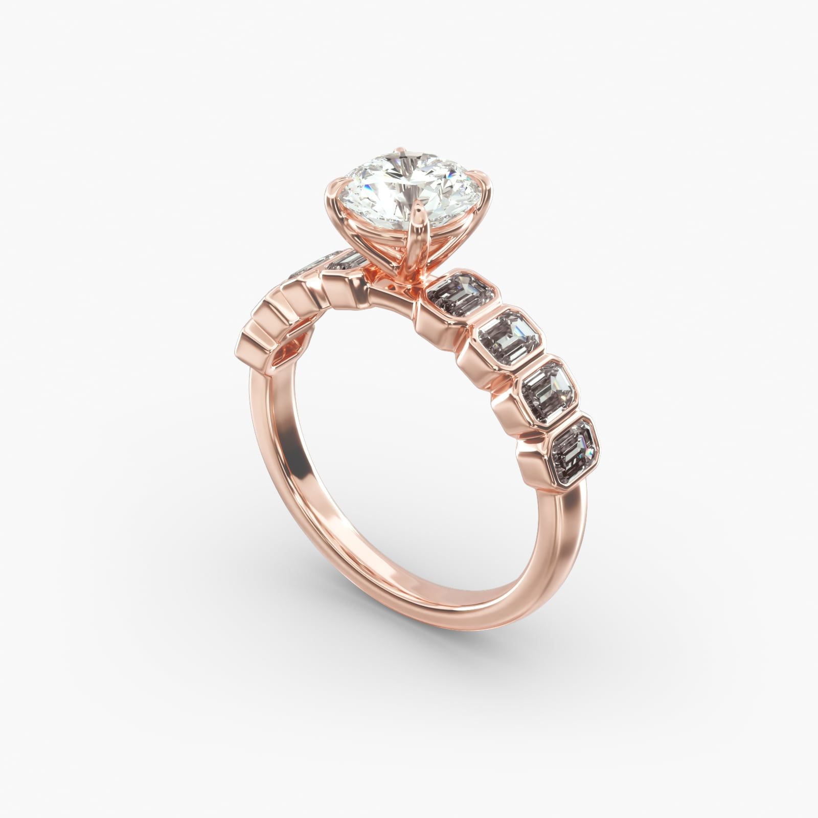 James allen bezel set ring hot sale