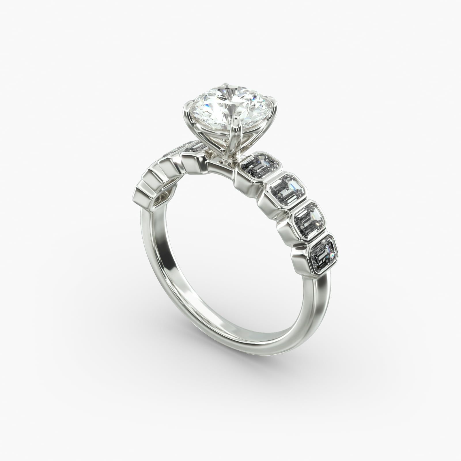 James allen emerald cut top