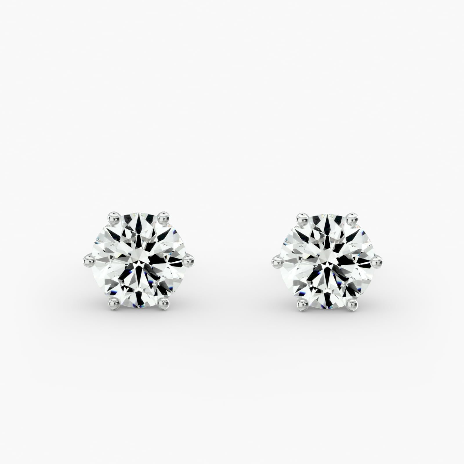 Asta Earstuds Round 6 Prongs
