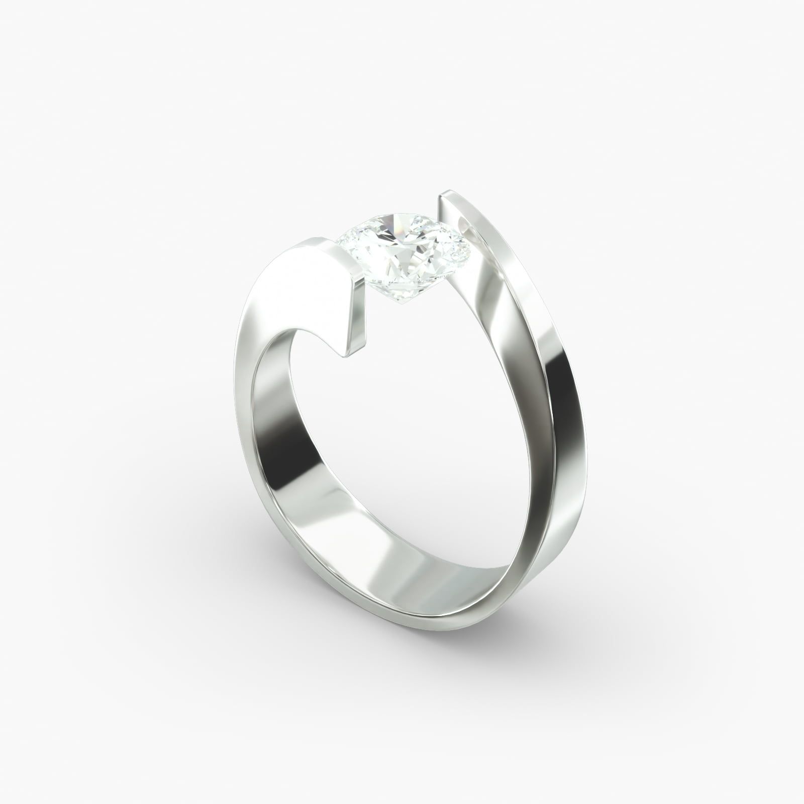 Spiral tension engagement ring store