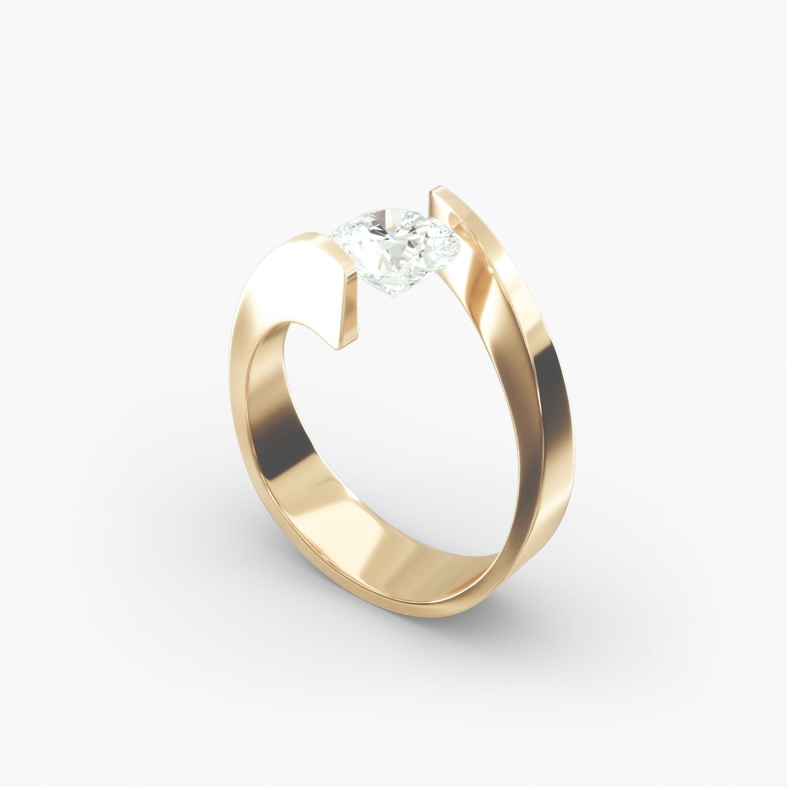 Spiral tension engagement ring discount
