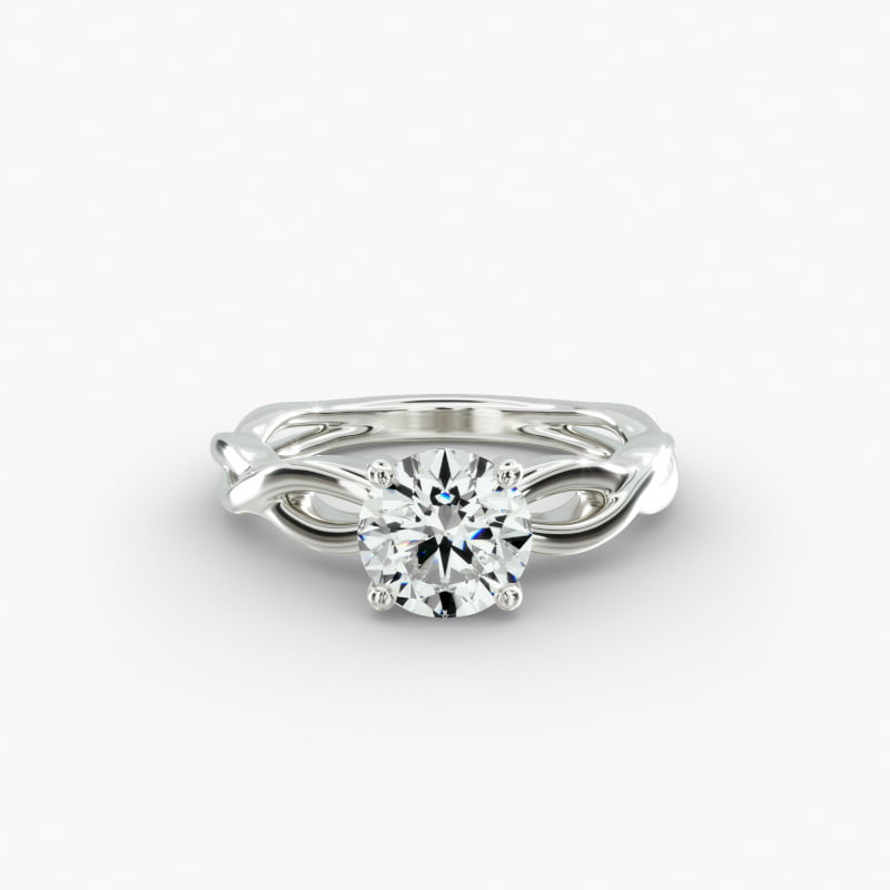 Platinum Infinity Solitaire Engagement Ring