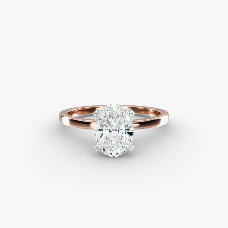 14K Rose Gold 1.5mm Comfort Fit Engagement Ring