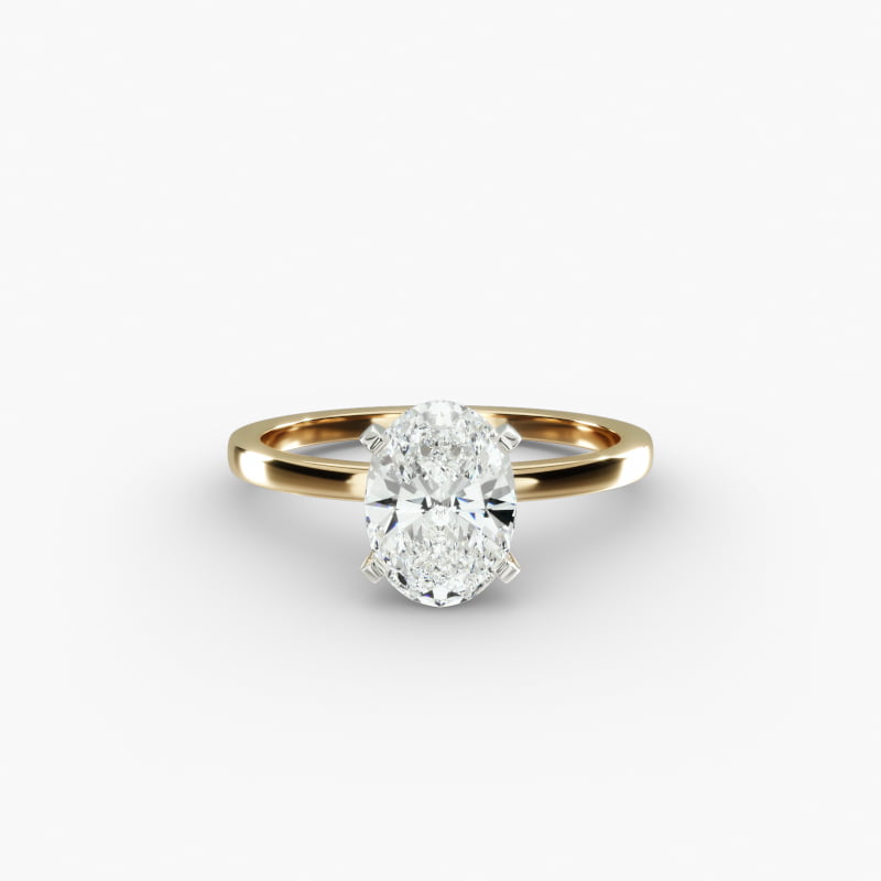 14K Yellow Gold 1.5mm Comfort Fit Engagement Ring
