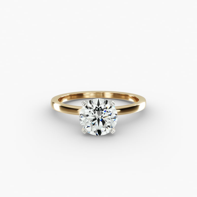 14K Yellow Gold 1.5mm Comfort Fit Engagement Ring