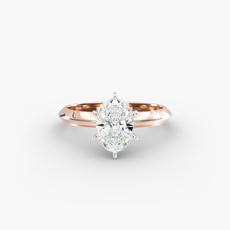 14K Rose Gold Presentation Solitaire (Six Prong) Engagement Ring