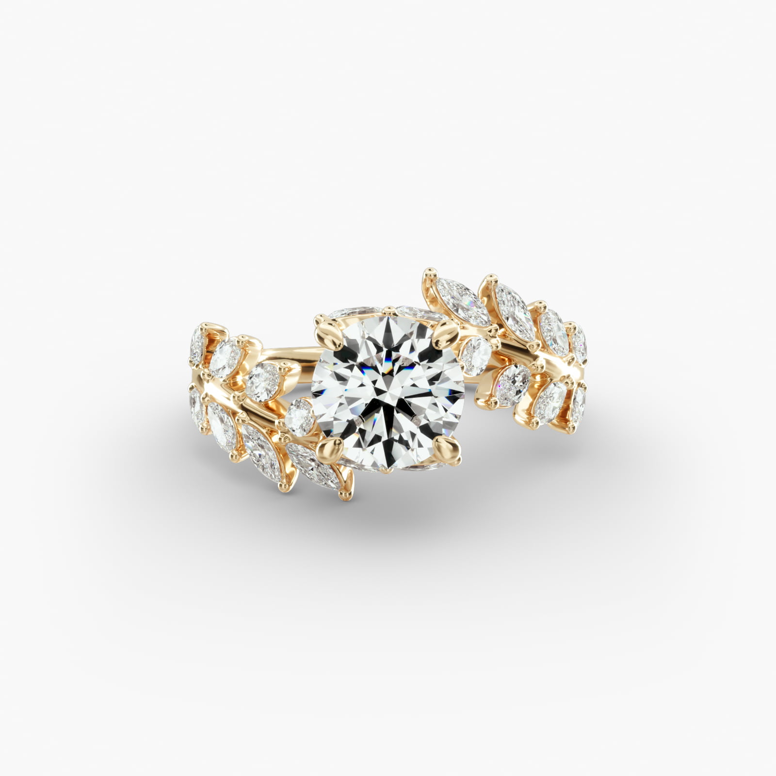14 Kt, 18 Kt Solid Yellow & White Gold CZ Men'S Ring Size 8