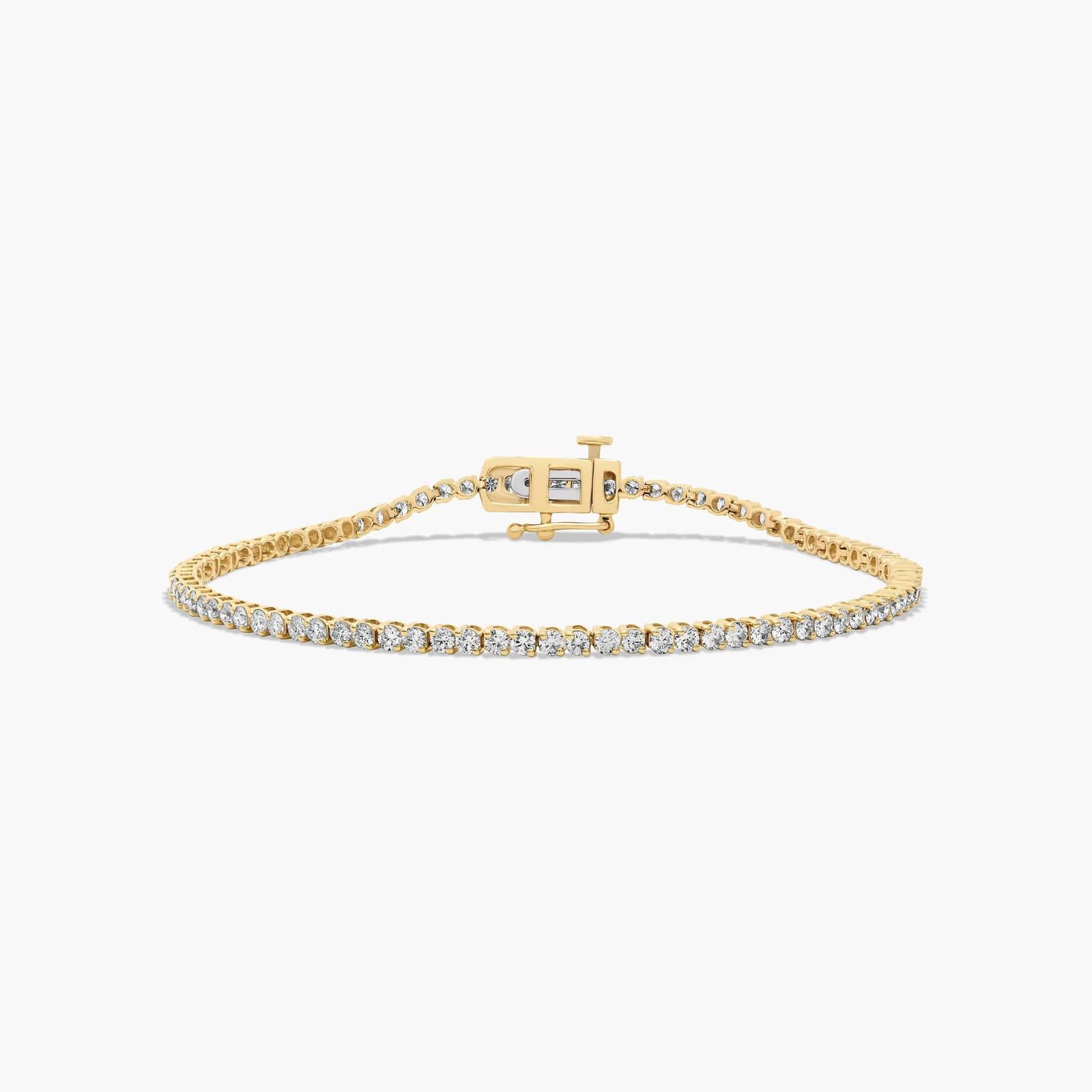 14KYellowGoldTwoProngLab-GrownDiamondTennisBracelet(2.00CTW-F-G/VS2-SI1)