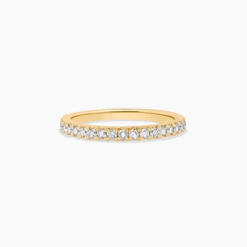 18K Yellow Gold Common Prong Diamond Wedding Ring (.37 CTW.)