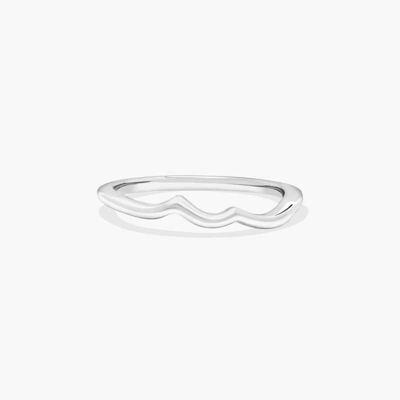 14K White Gold Matching Wedding Band
