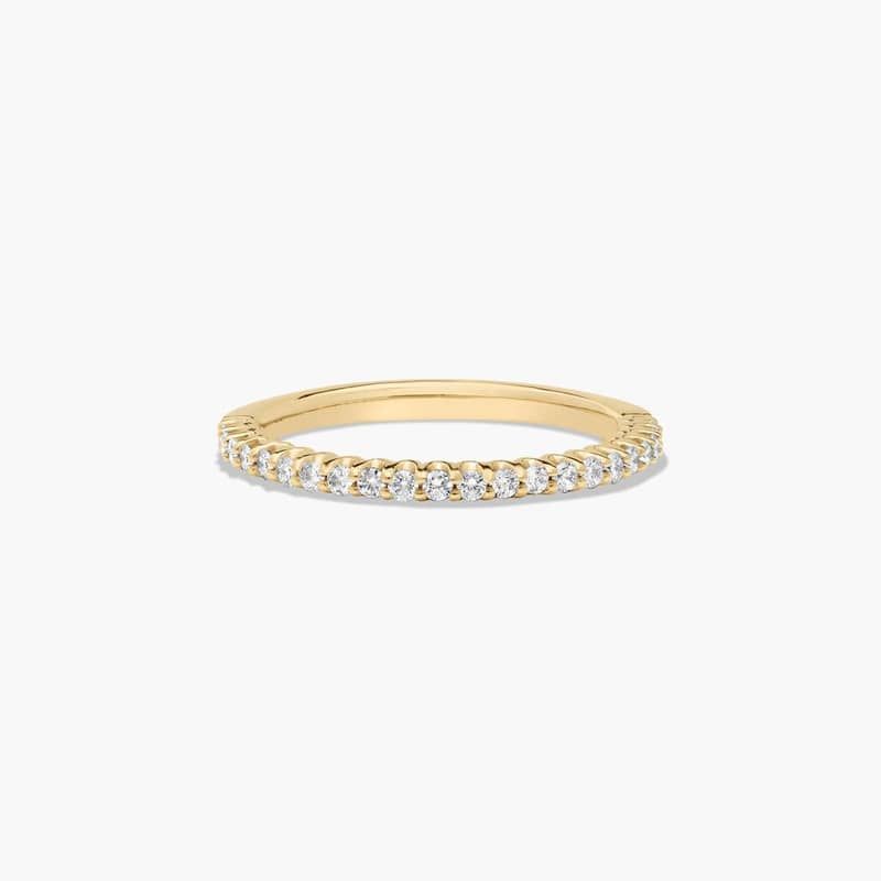14K Yellow Gold Endearing Love Grande Halo Matching Wedding Ring
