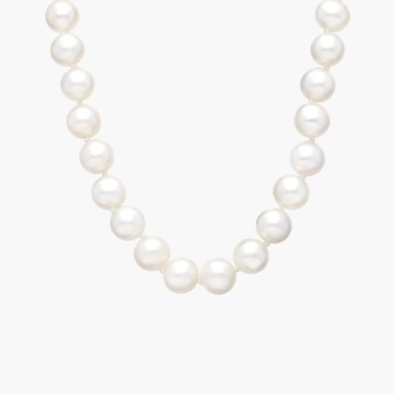 18" Freshwater Cultured Pearl Strand Necklace in 14k Yellow Gold (7.5-8.0mm)